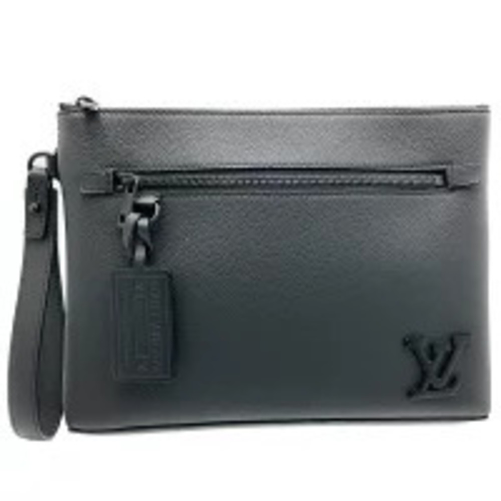 LOUIS VUITTON Pochette iPad Shoulder Bag Case Aerogram Grain Leather LV